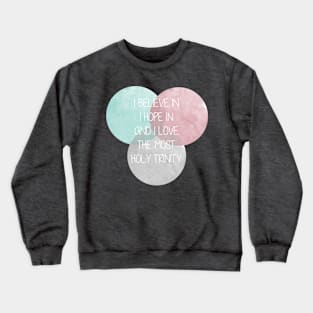 Turquoise Trinity Sunday with triple Circles abstract - Trinity Sunday Crewneck Sweatshirt